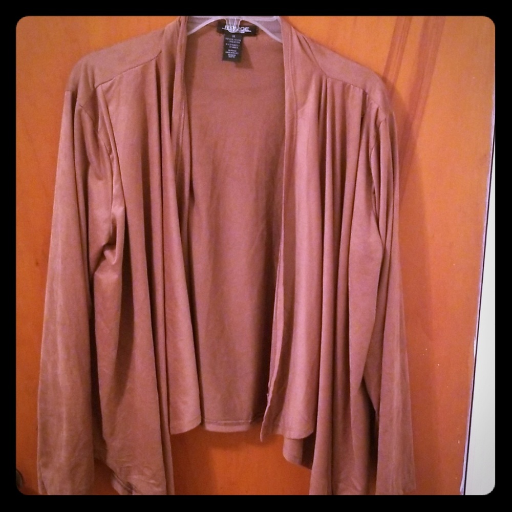 Faux Suede Blazer